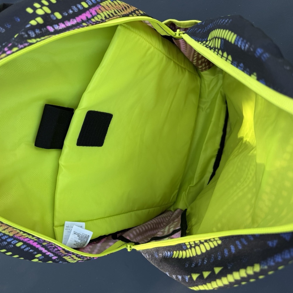 Levi's Backpack‎ Neon Multicolored Design. Laptop Sleeve. 2 Water Bottle Pockets - Picture 6 of 12